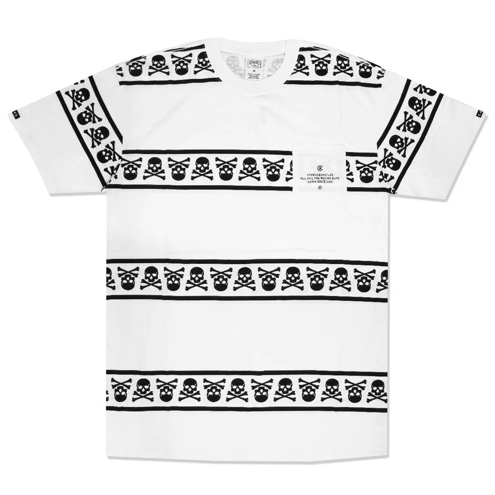 Crooks & Castles Skull Squadron Pocket T-Shirt White