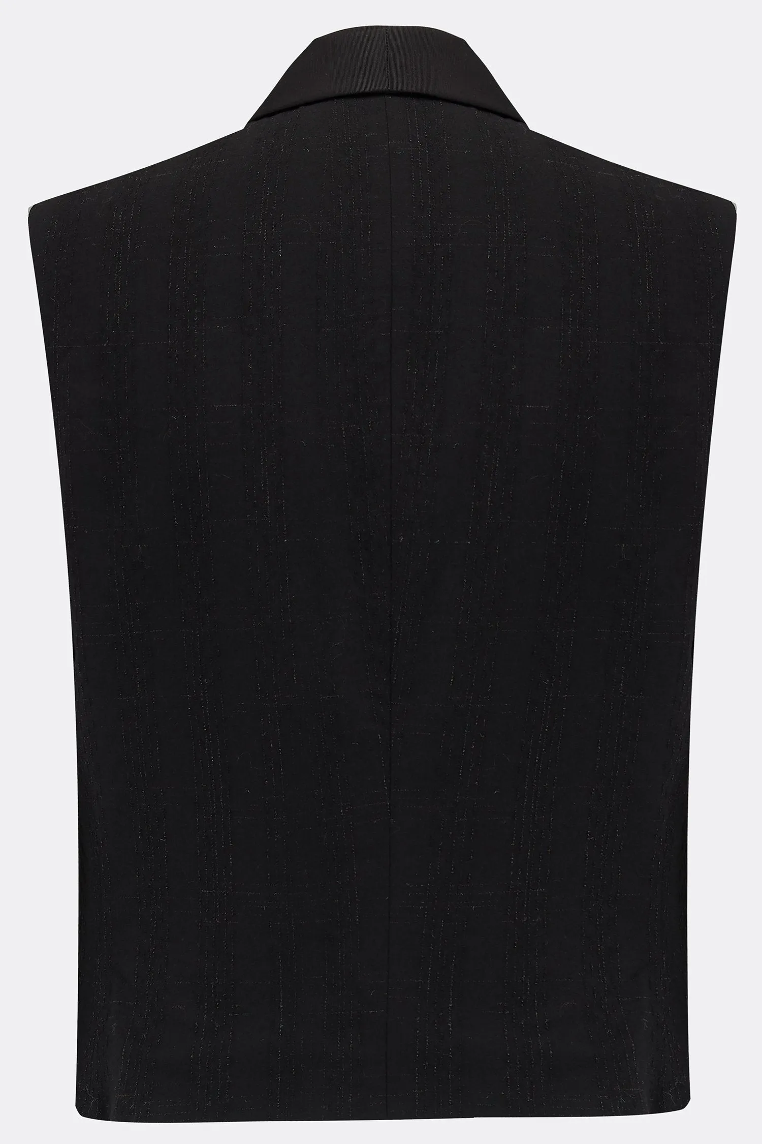 DILLINGER WAISTCOAT IN BLACK WOOL