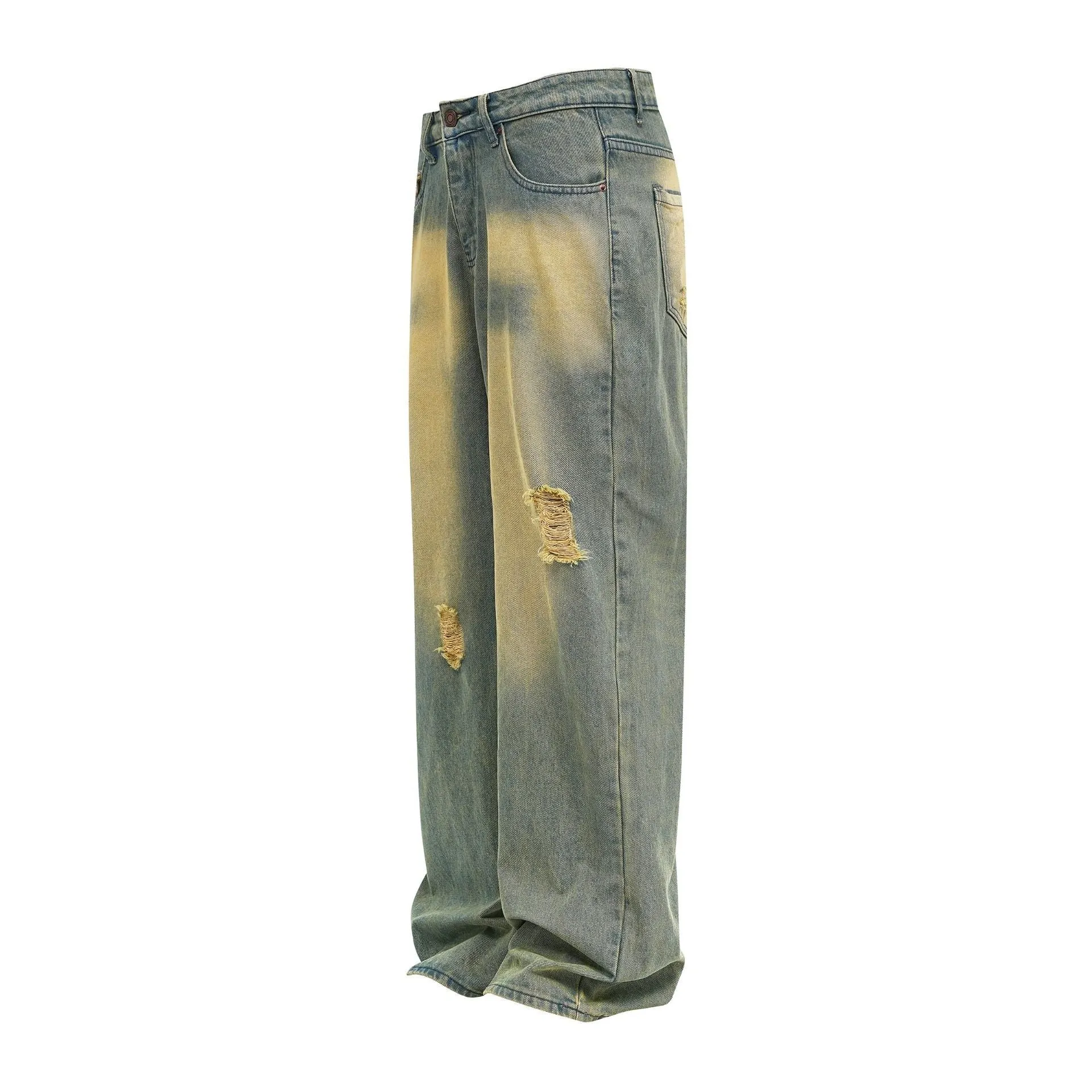 Distressed | American Style Y2K Washed Jeans