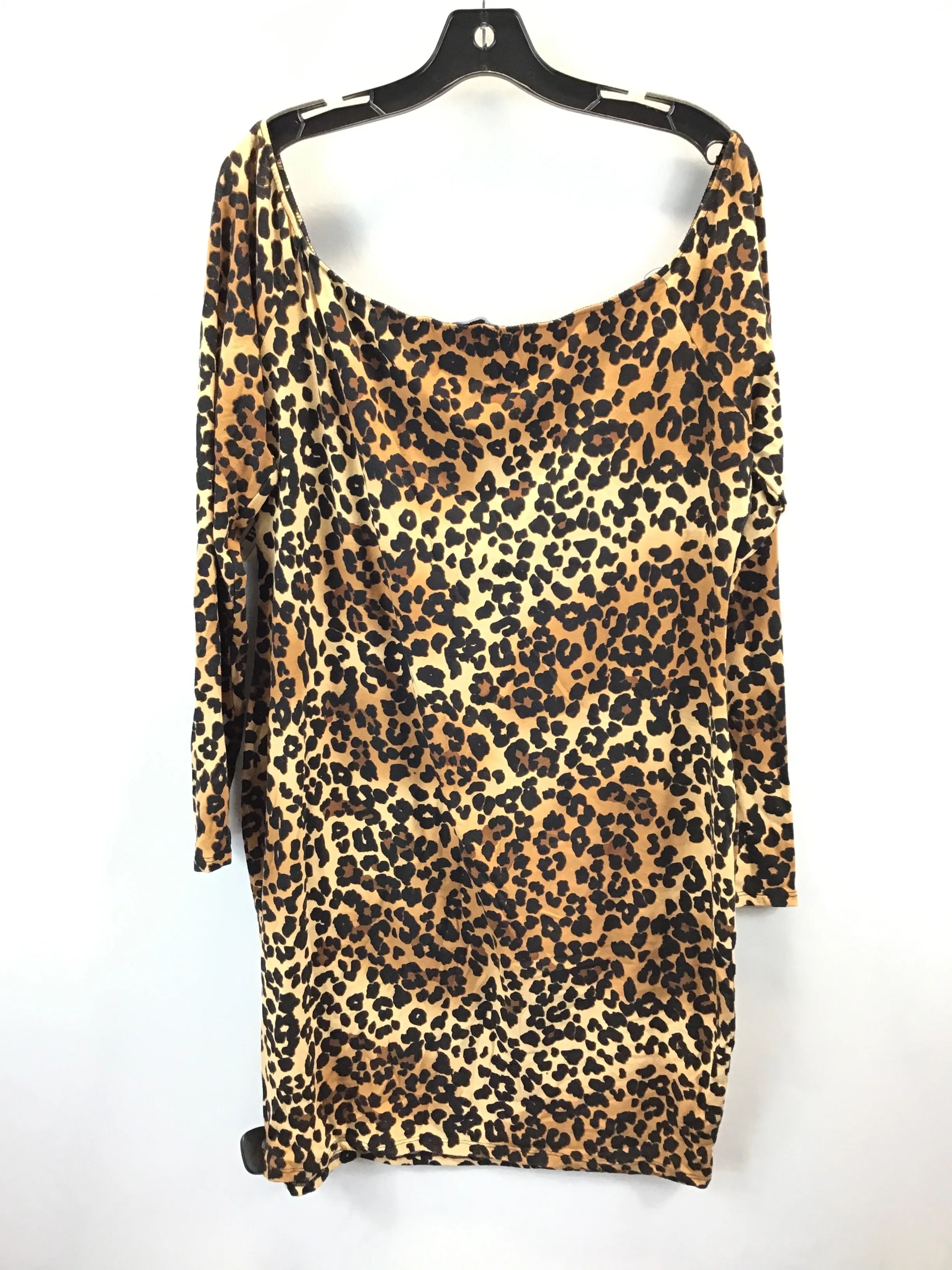 Dress Casual Short By Fashion Nova In Leopard Print, Size: 2x