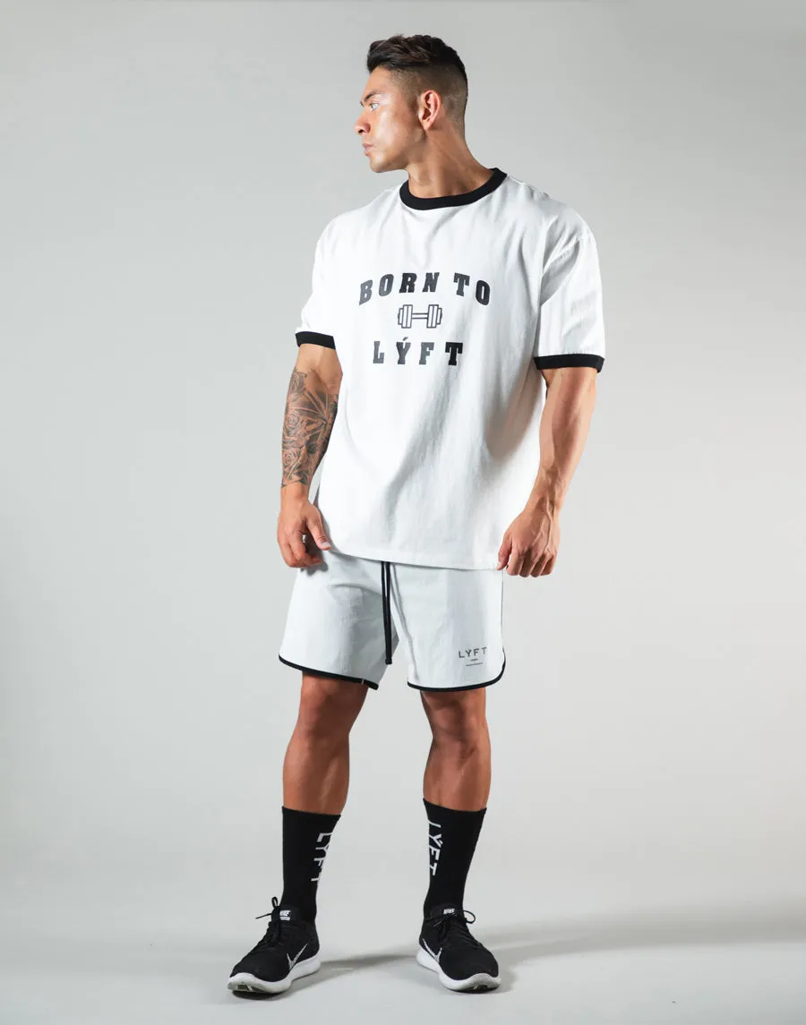 Dumbbel Logo Big T-Shirt - White