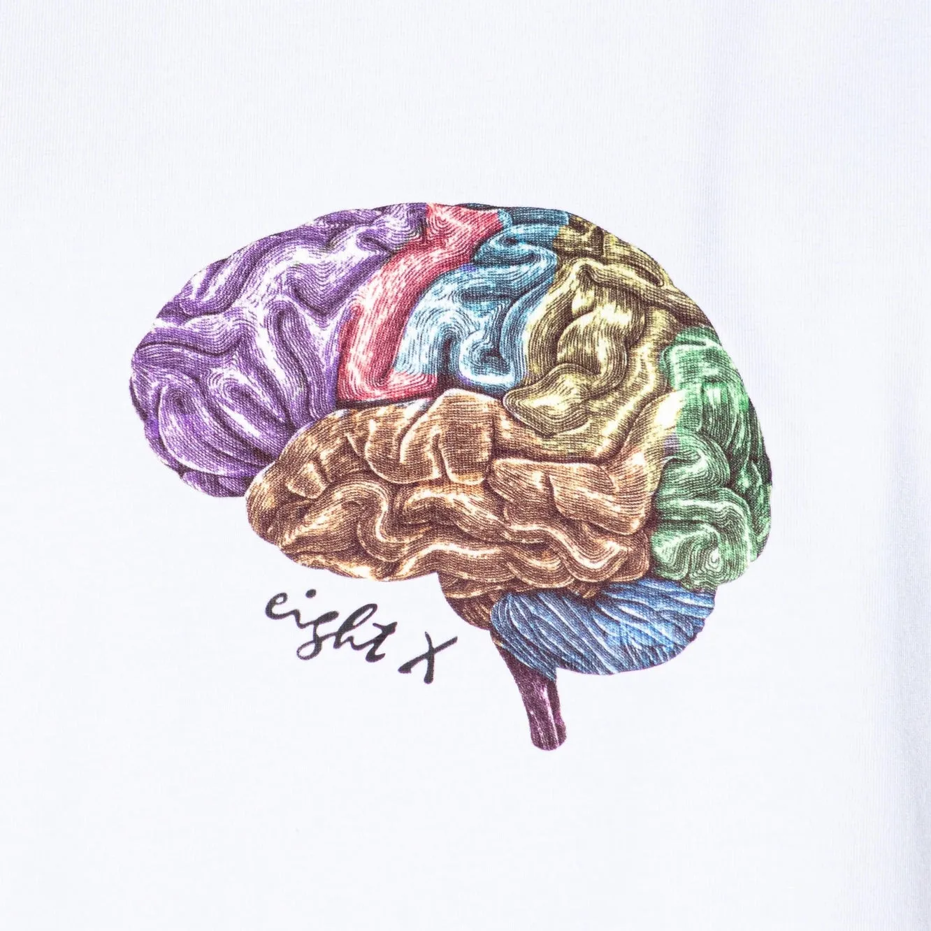 Eight X Brain graphic t-shirt white