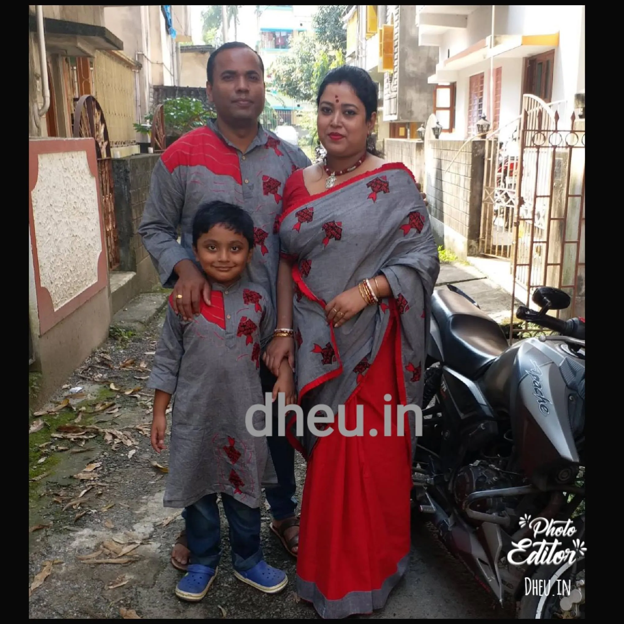 Family Set-Fish-Kurta-Saree Couple Set