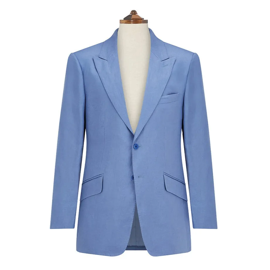 Faulkner Pale Blue Twill Linen Jacket