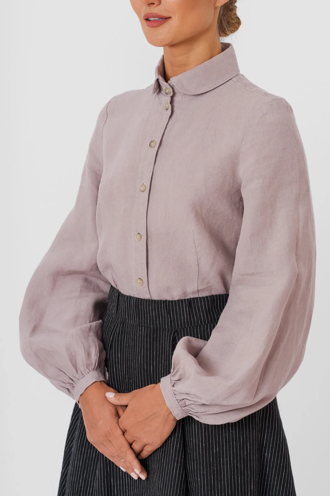 Fitted Sophie Shirt, Long Sleeve, Gentle Lilac