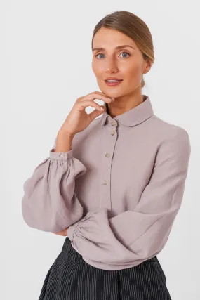 Fitted Sophie Shirt, Long Sleeve, Gentle Lilac