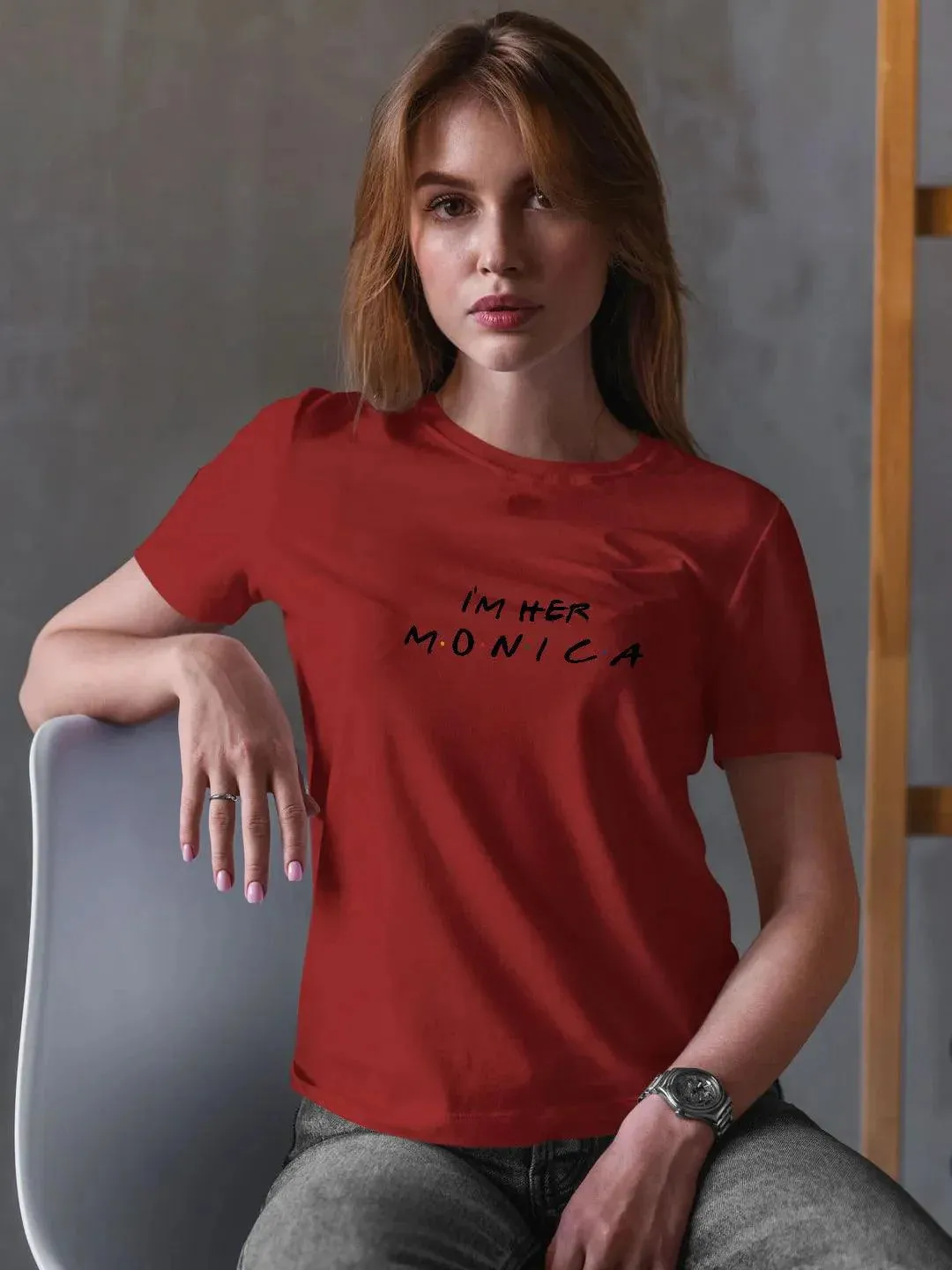 Friends Monica Women Tshirt (Select From Drop Down Menu) (No Cod Allowed On This Product)- Prepaid Orders Only