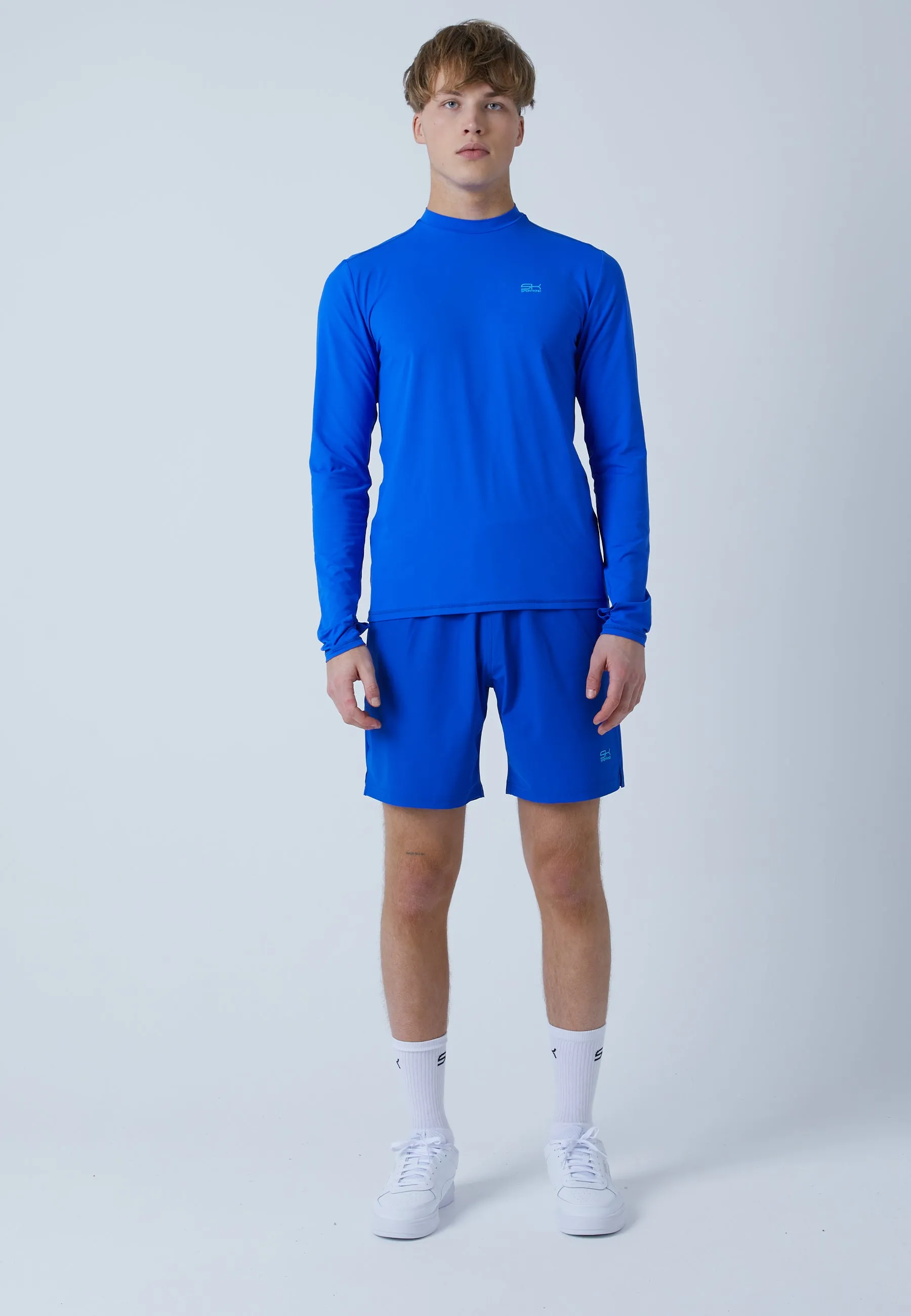 Functional Tennis Longsleeve Shirt High-Neck, cobaltblue