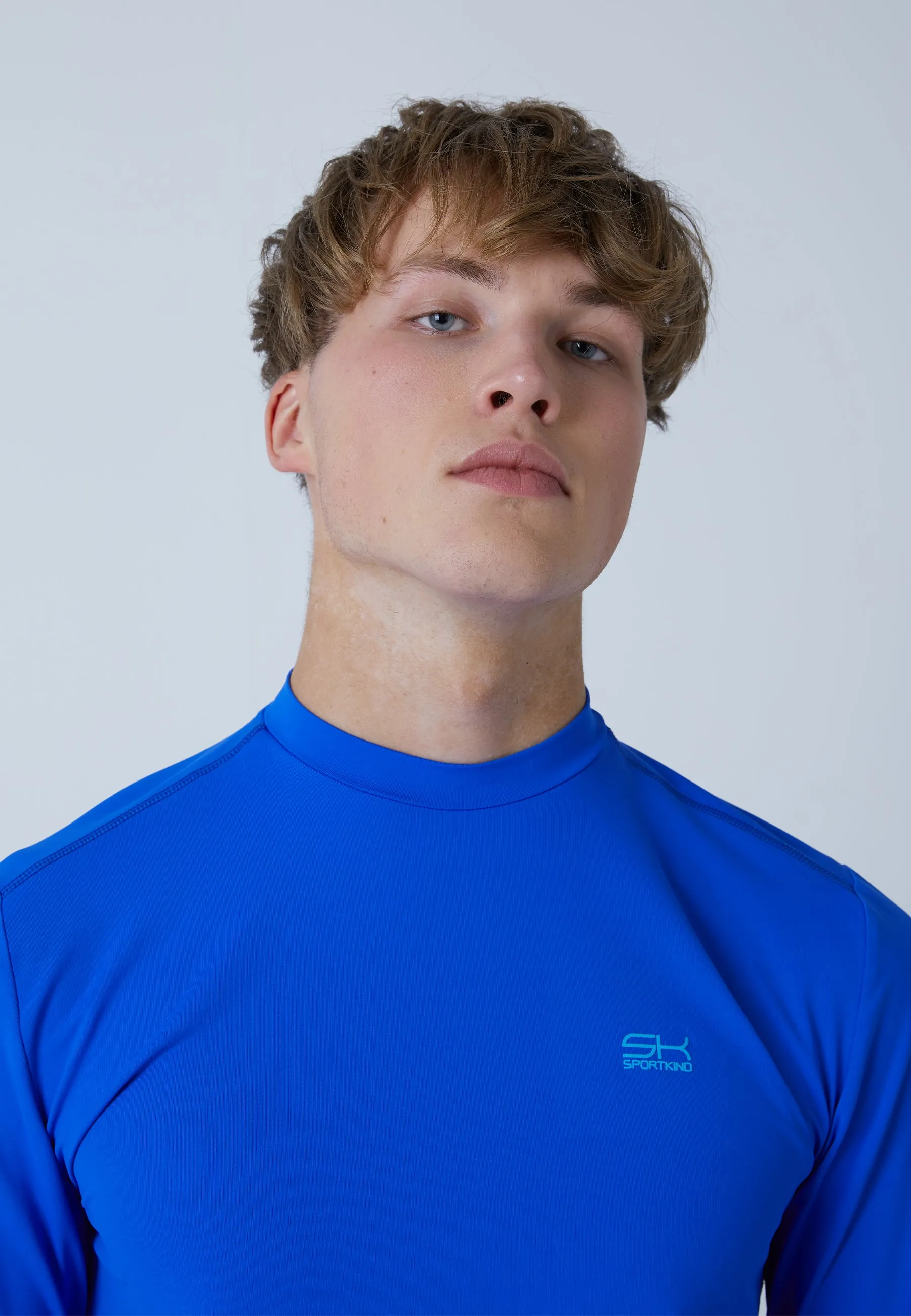 Functional Tennis Longsleeve Shirt High-Neck, cobaltblue