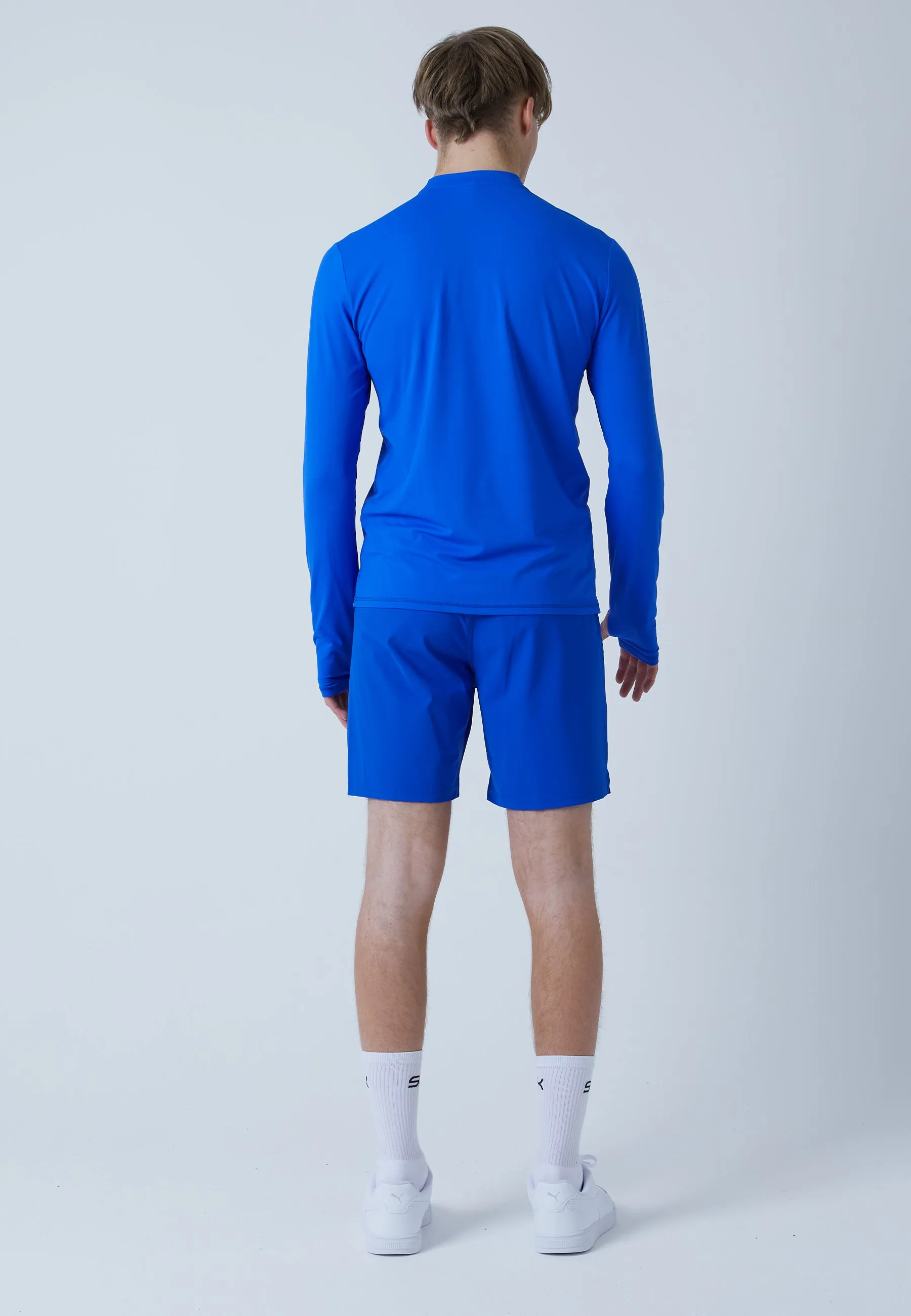 Functional Tennis Longsleeve Shirt High-Neck, cobaltblue