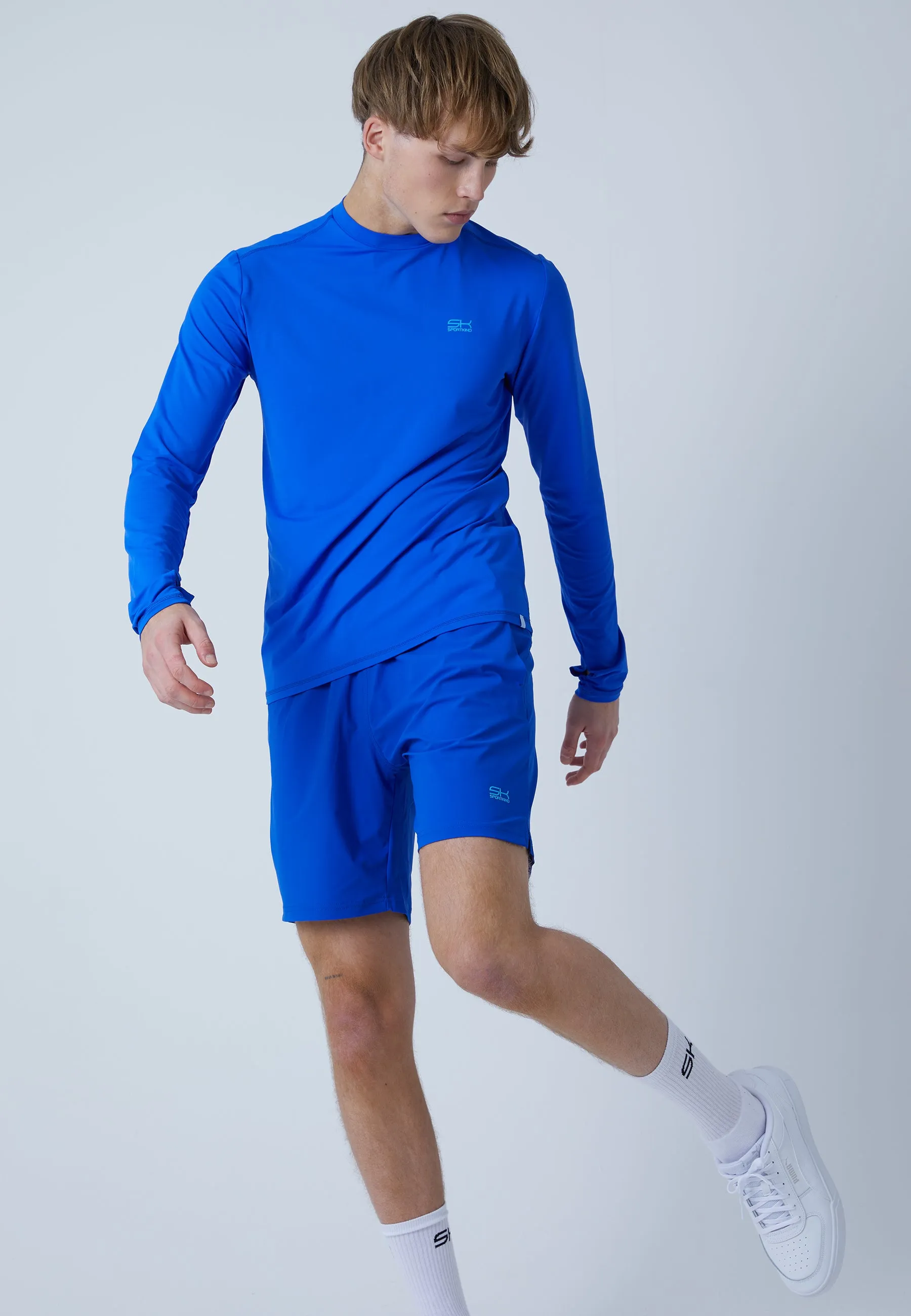 Functional Tennis Longsleeve Shirt High-Neck, cobaltblue