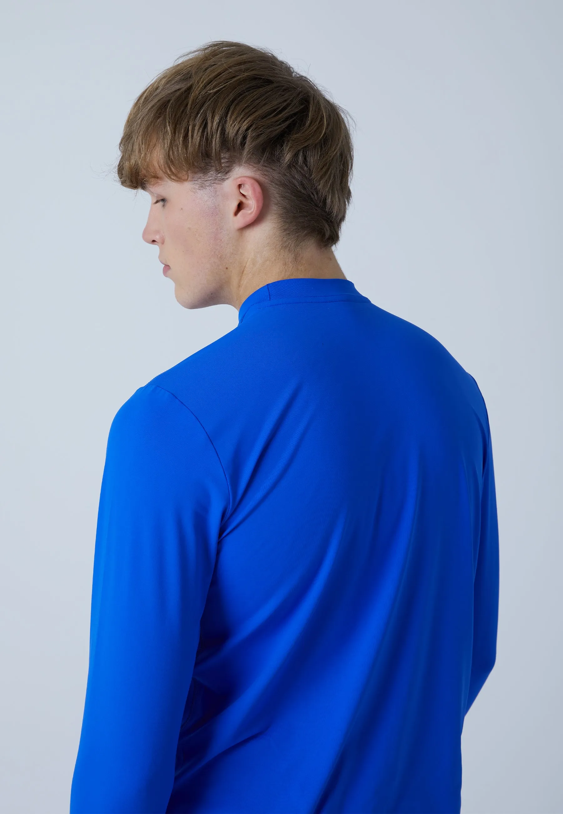 Functional Tennis Longsleeve Shirt High-Neck, cobaltblue