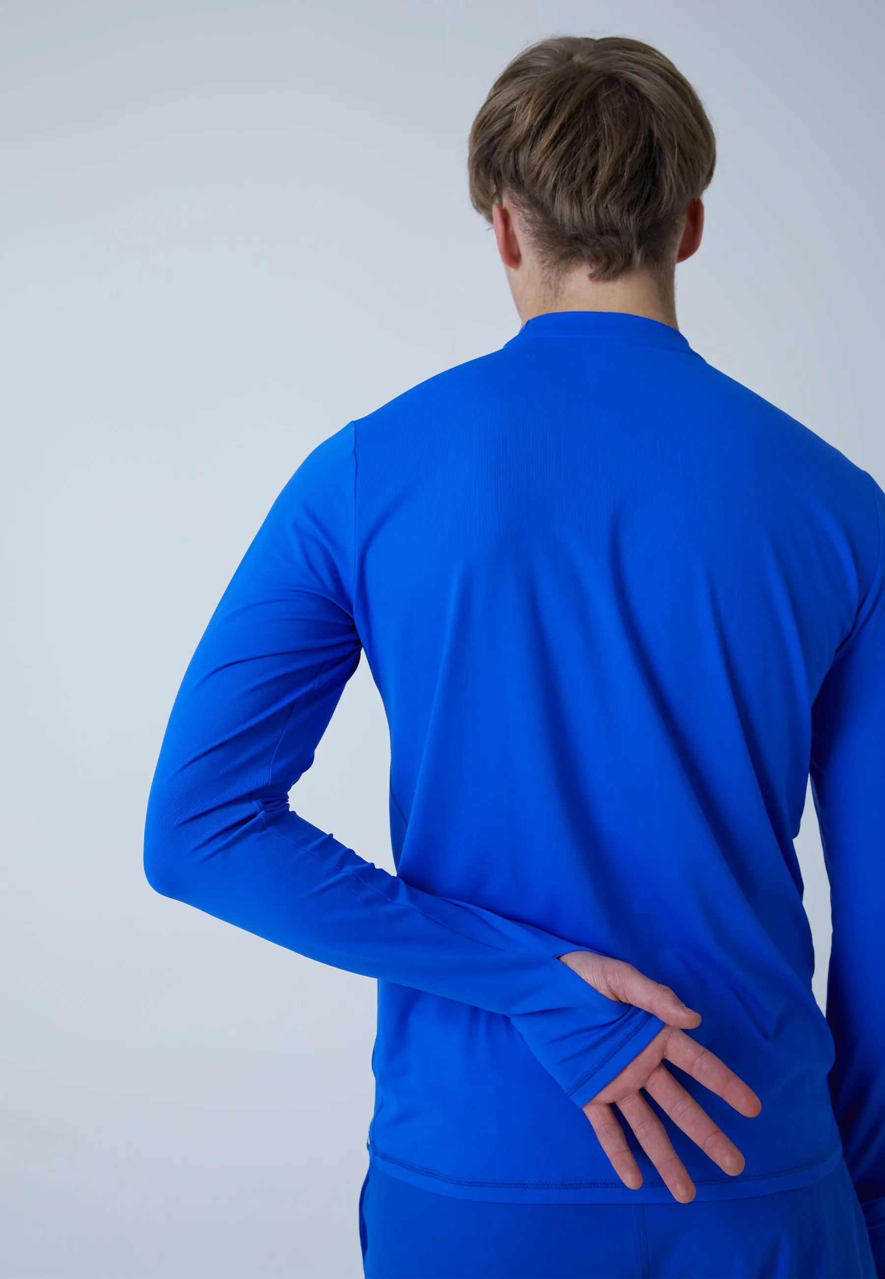 Functional Tennis Longsleeve Shirt High-Neck, cobaltblue