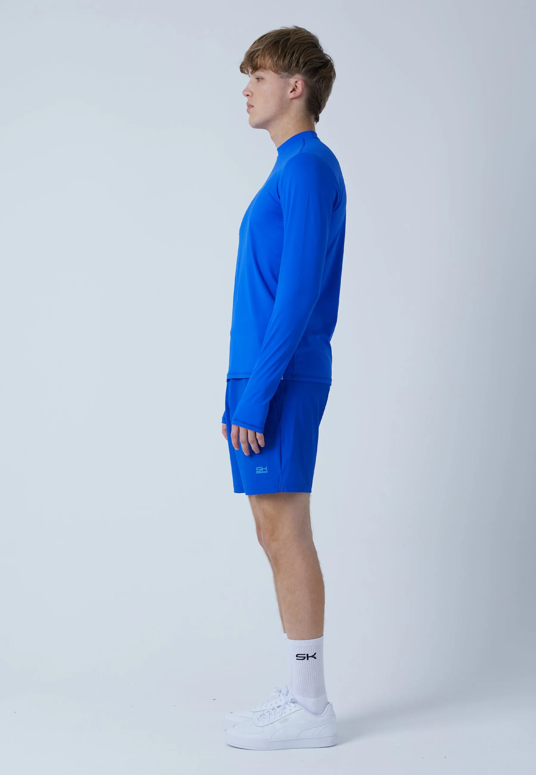 Functional Tennis Longsleeve Shirt High-Neck, cobaltblue