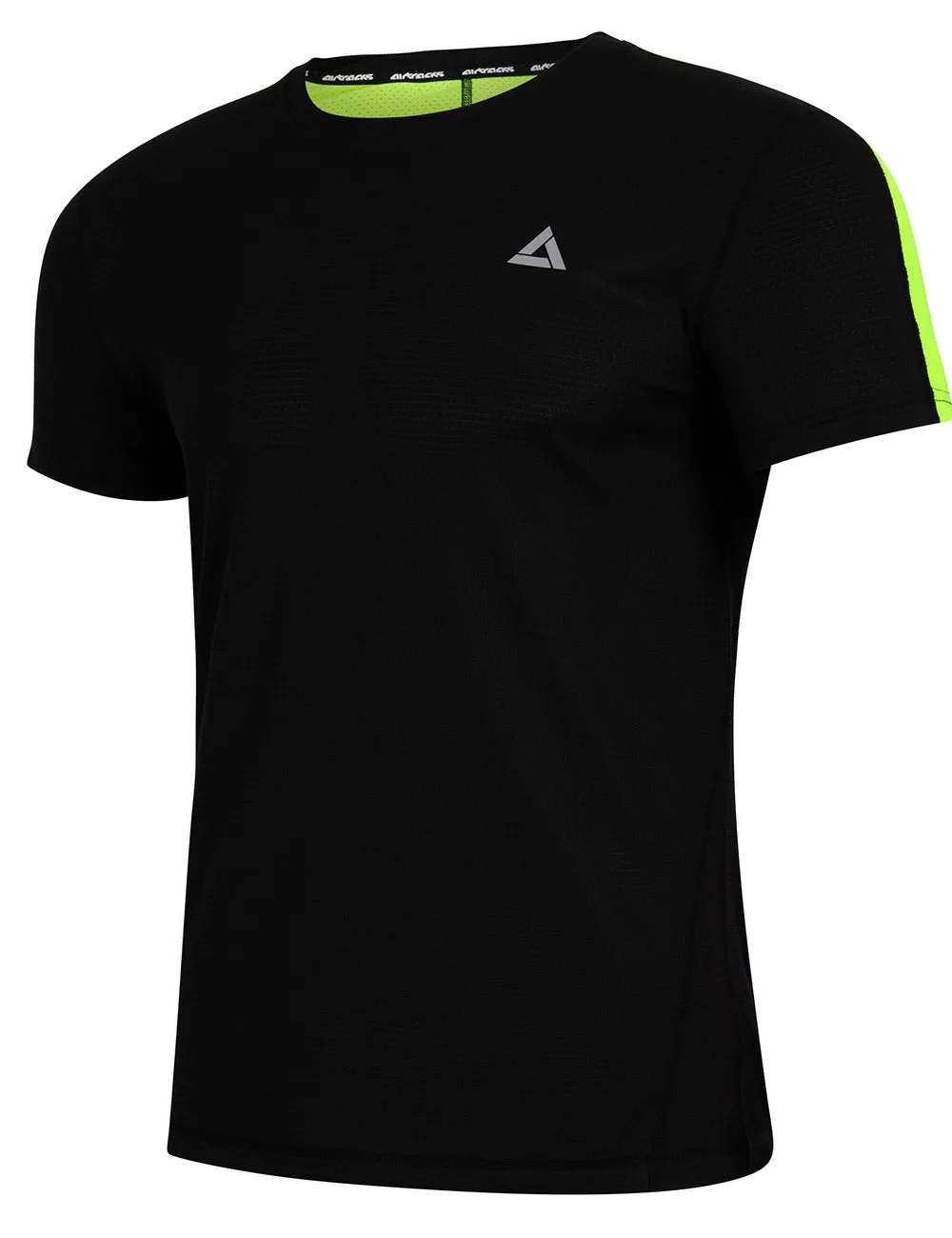 Funktions Laufshirt Kurzarm Pro Line Schwarz Neon