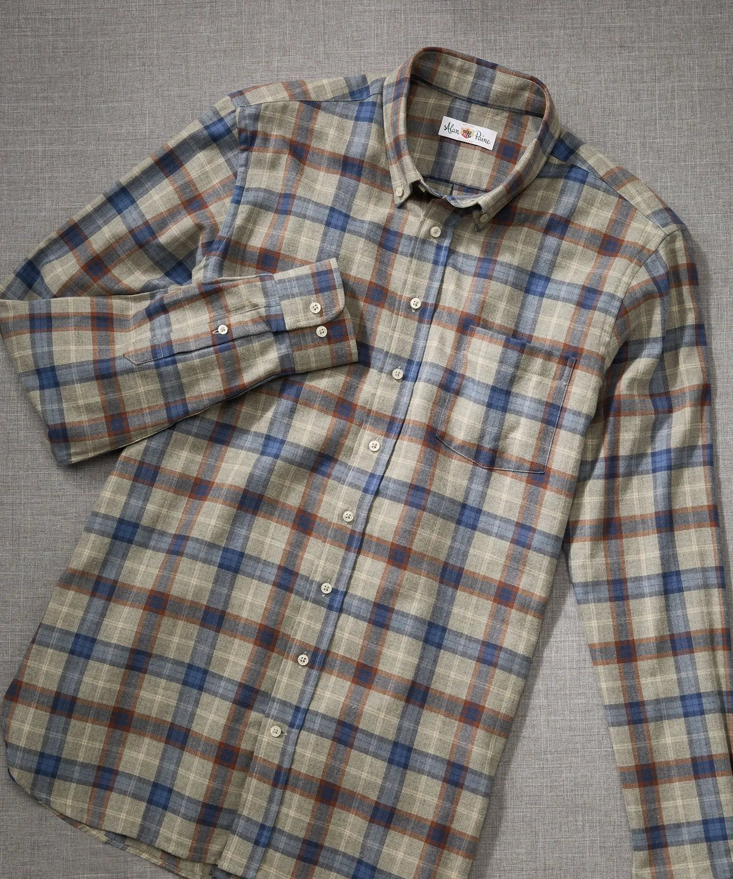 Ganstead Plaid Button-Down Sport Shirt