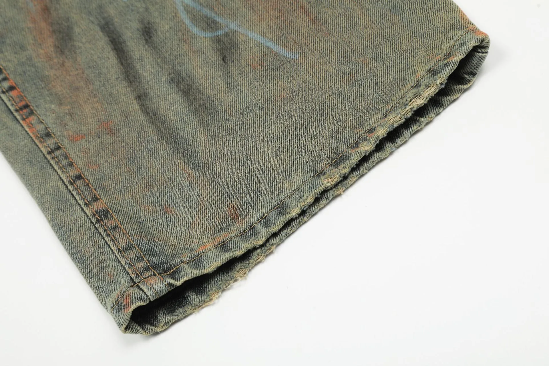 Graffiti | Hand Painted Graffiti Baggy Jeans