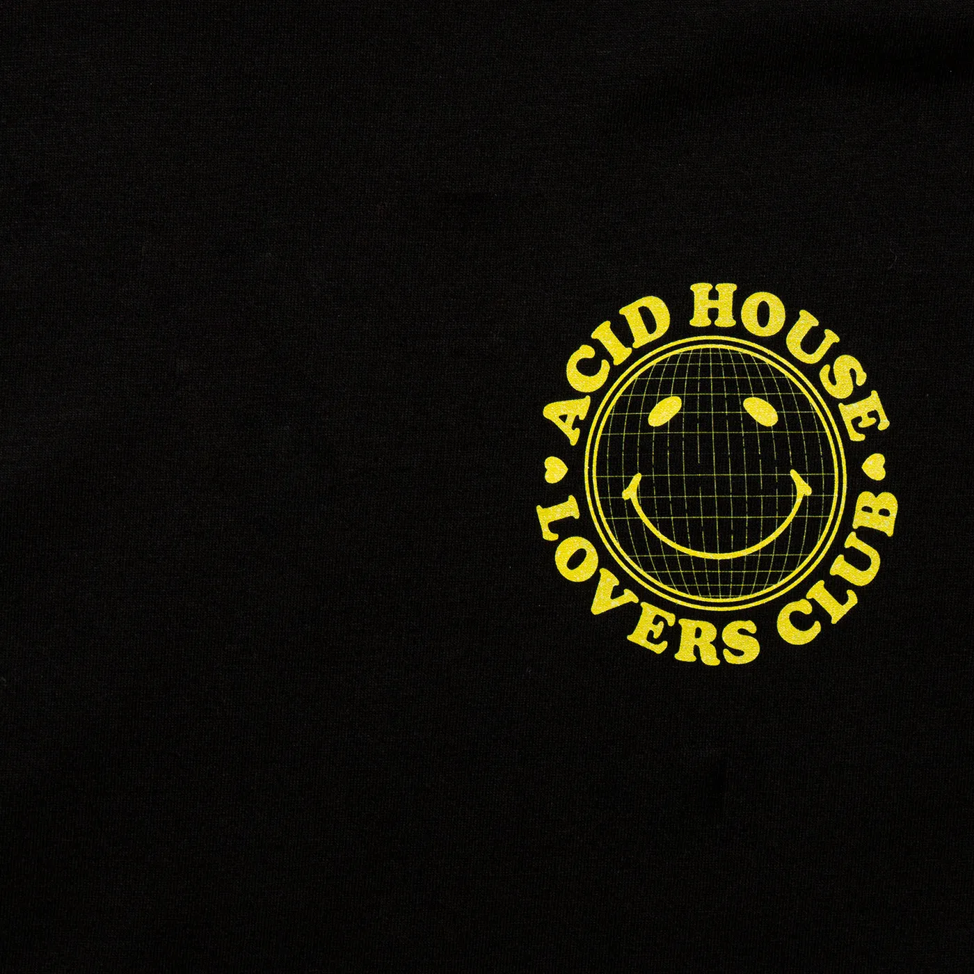 Grid Acid House Lovers Back Print - Tshirt - Black