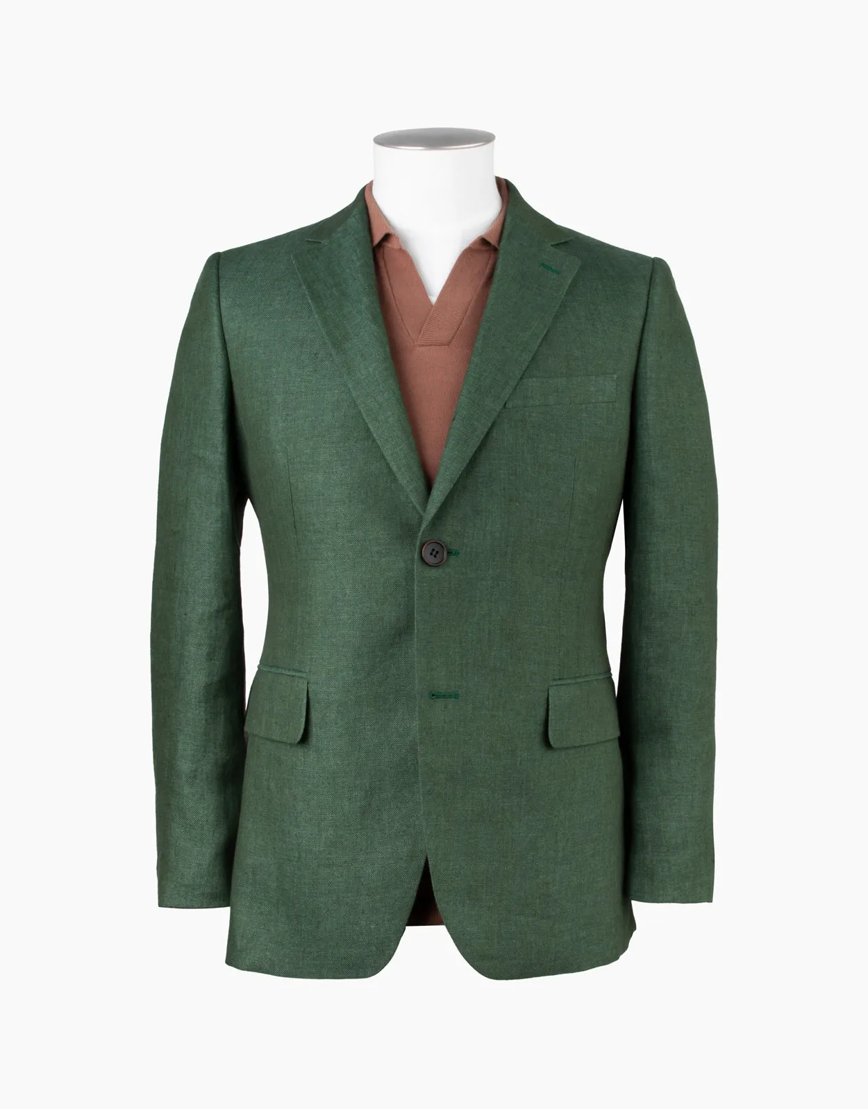 Hawker Forest Green Linen Blazer