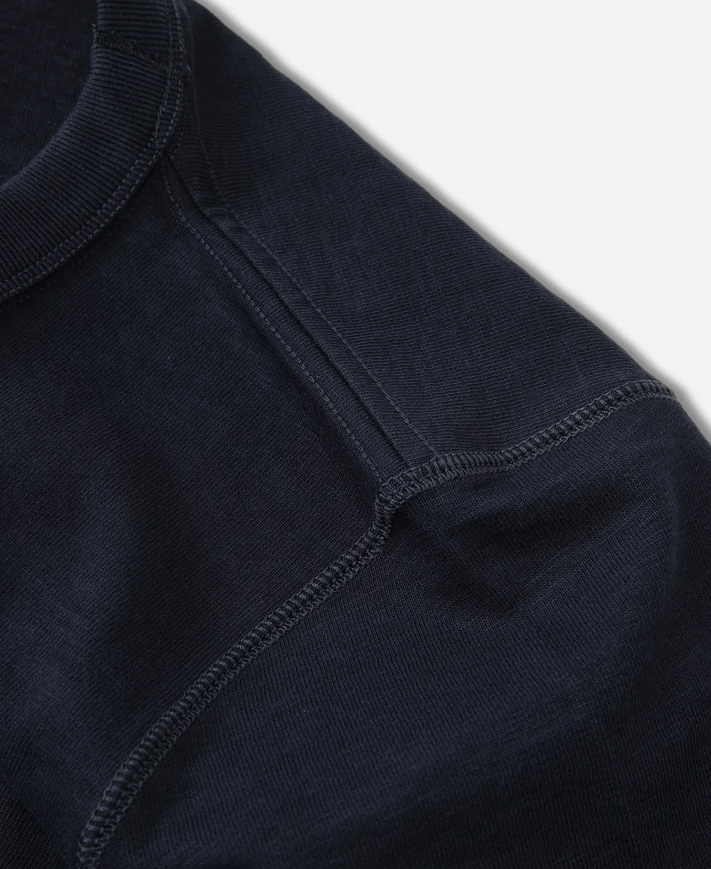 Heavyweight US Cotton Gusset Tubular T-Shirt - Indigo