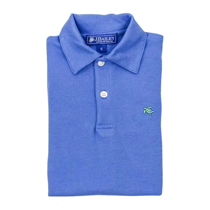 Henry Short Sleeve Polo-Dusk Blue