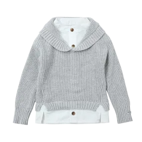 Joost Sweater | Pale Grey Melange