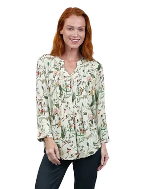 La Cera Springtime Fresh Rayon Print Tunic