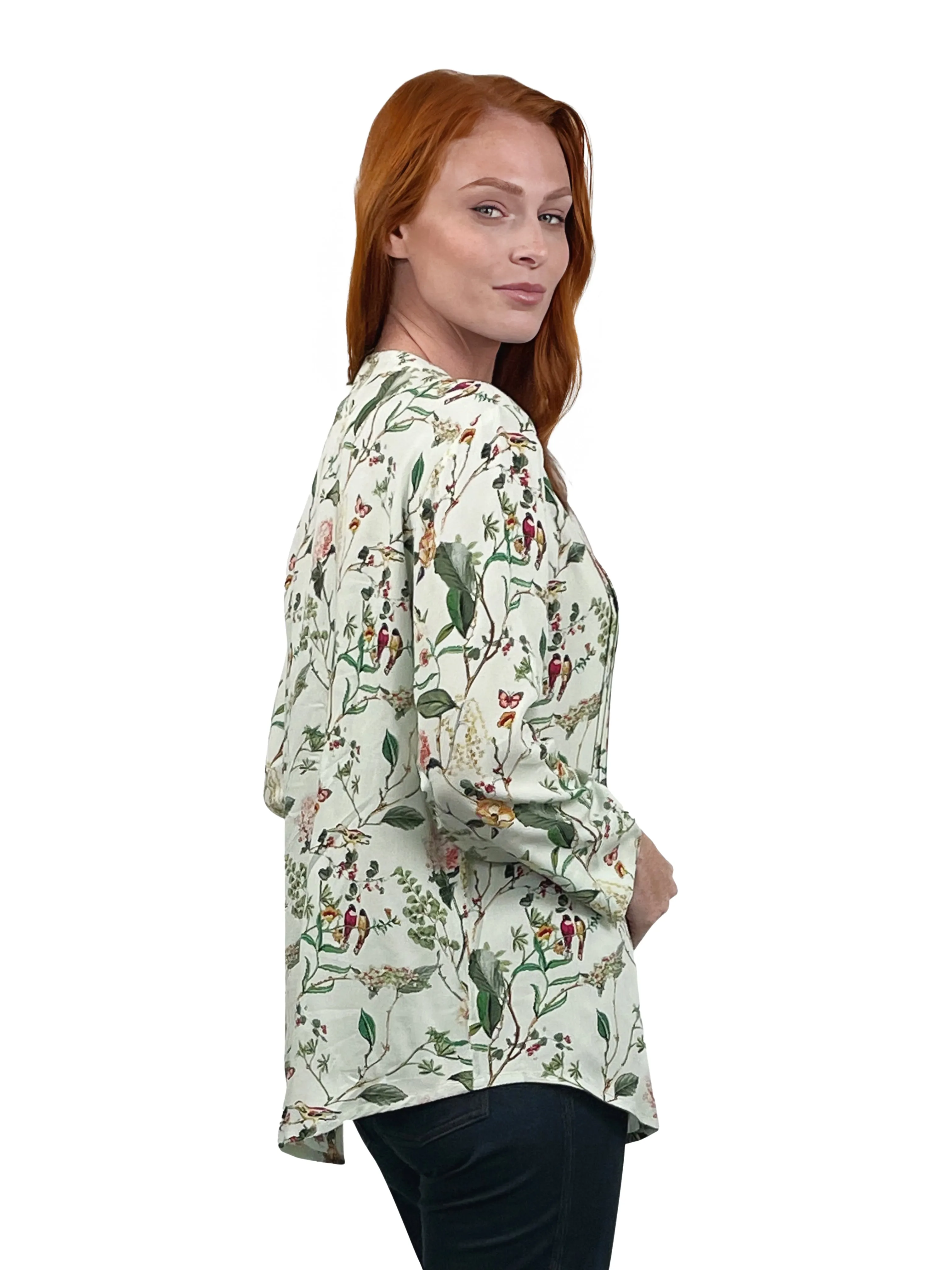 La Cera Springtime Fresh Rayon Print Tunic