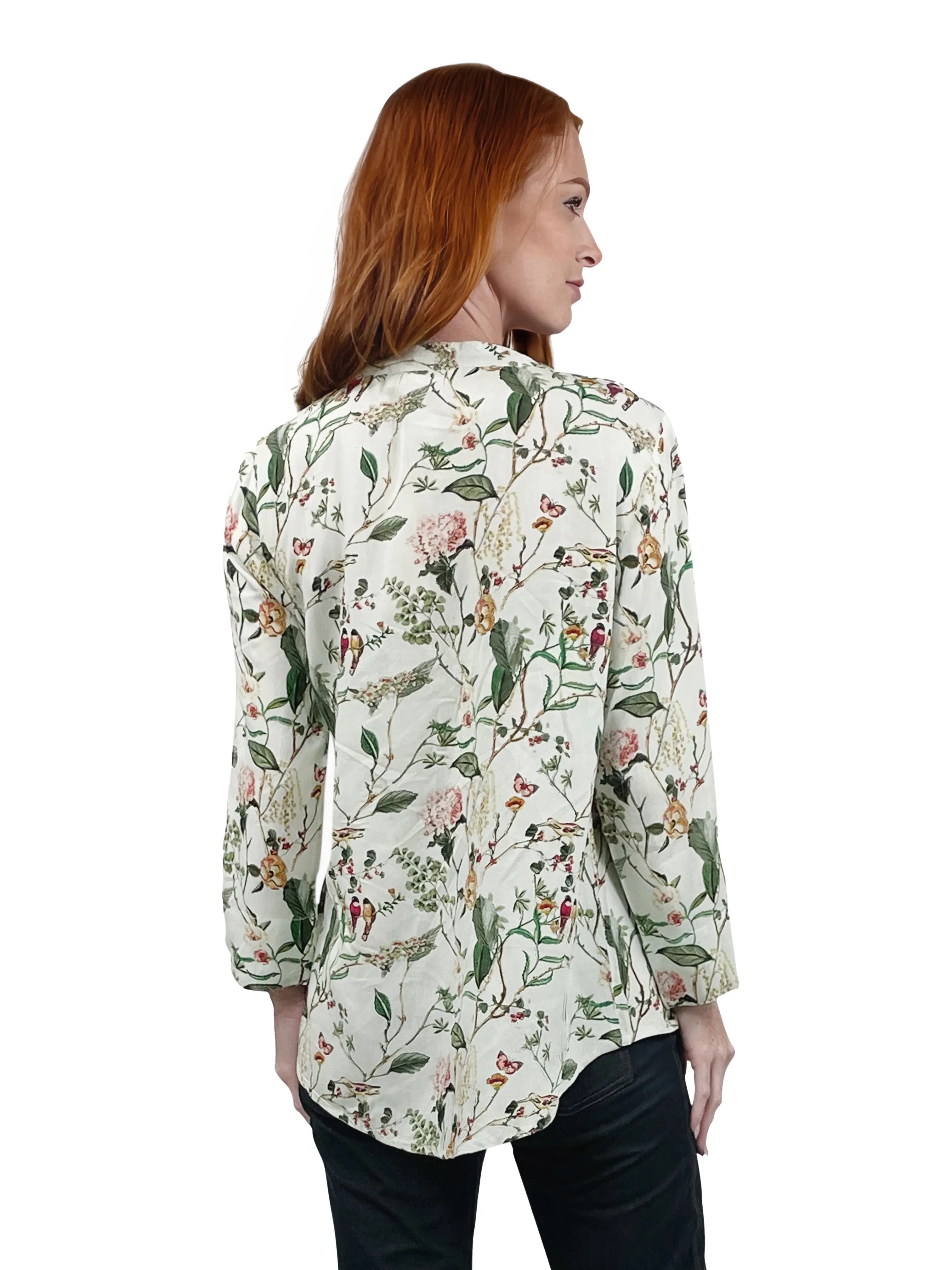 La Cera Springtime Fresh Rayon Print Tunic