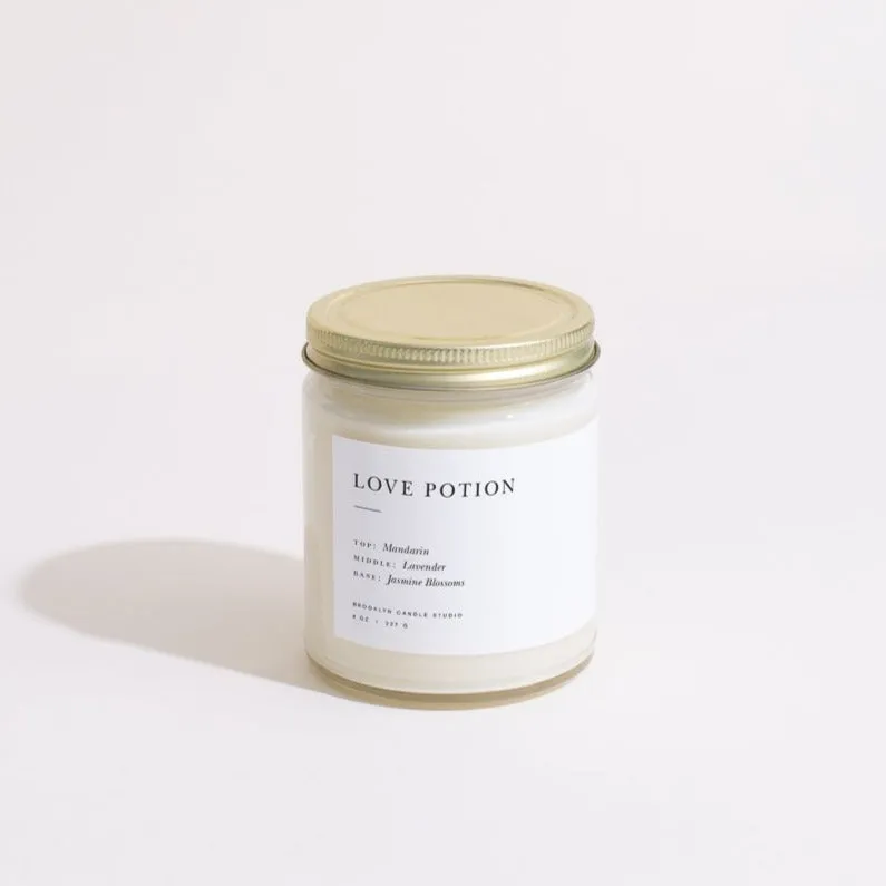 Love Potion Minimalist Candle by Brooklyn Candle Studio