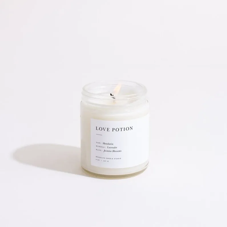 Love Potion Minimalist Candle by Brooklyn Candle Studio