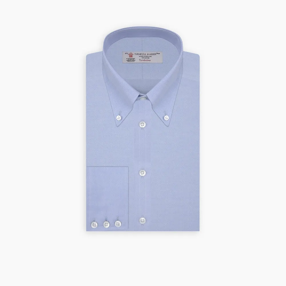 <div>Light Blue Royal Oxford Cotton Shirt with Button-Down Collar and 3-Button Cuffs</div>
<div>&nbsp;</div>