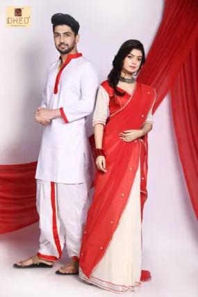 Madhu Chandrima - Mekhela-Kurta Couple Set