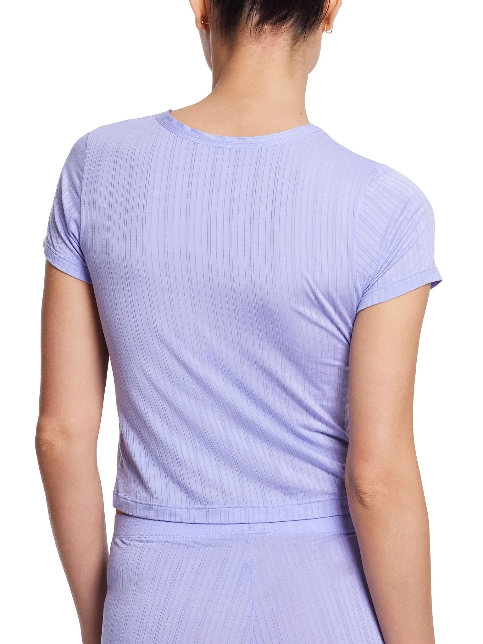 MellowLuxe™ Crew T-Shirt Lavender Mist Purple