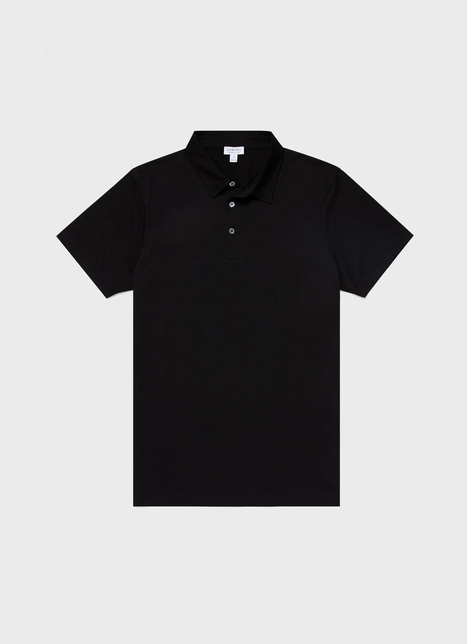 Men's Jersey Classic Polo Shirt in Black