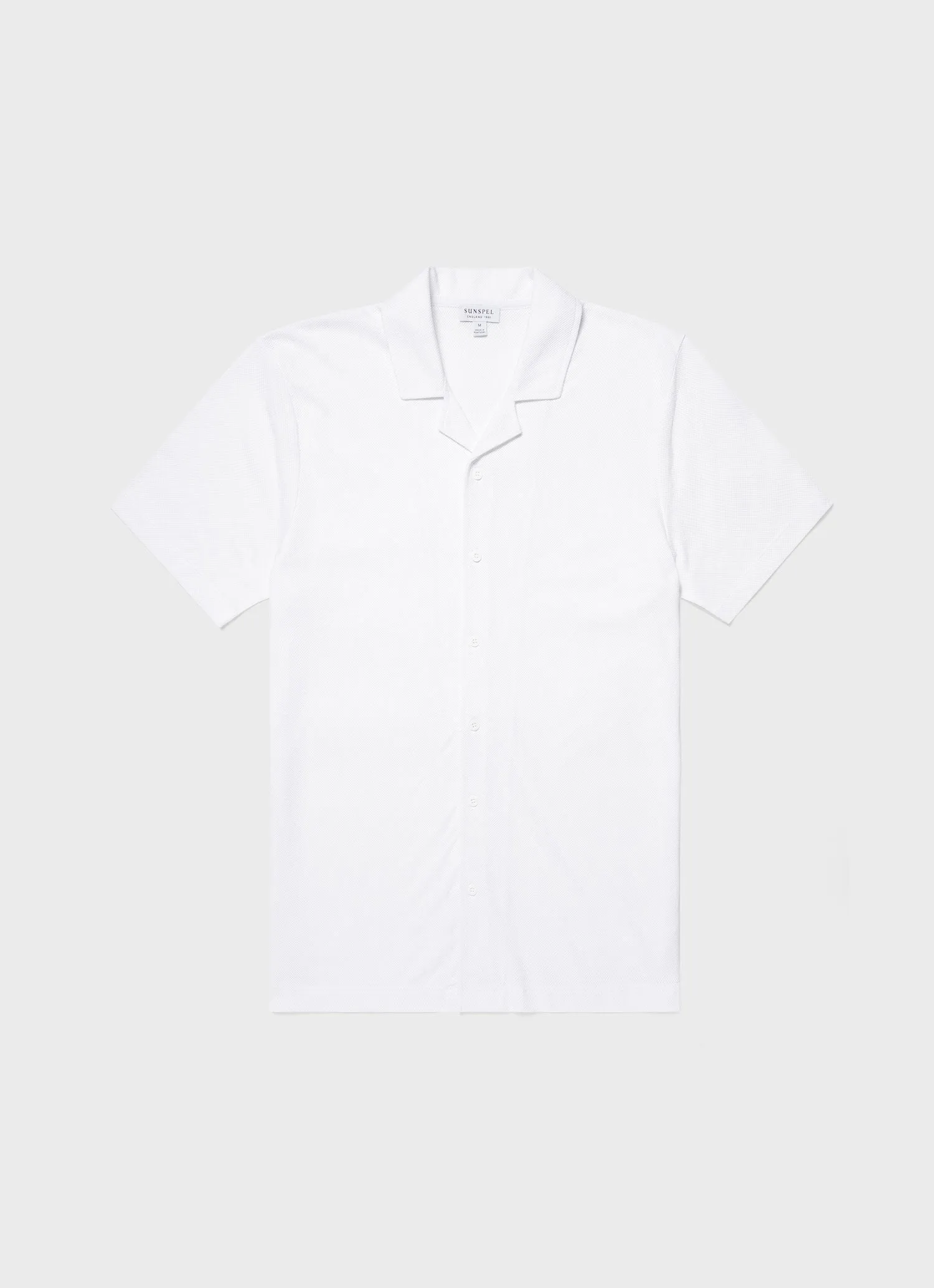 Men's Riviera Camp Collar Shirt in White