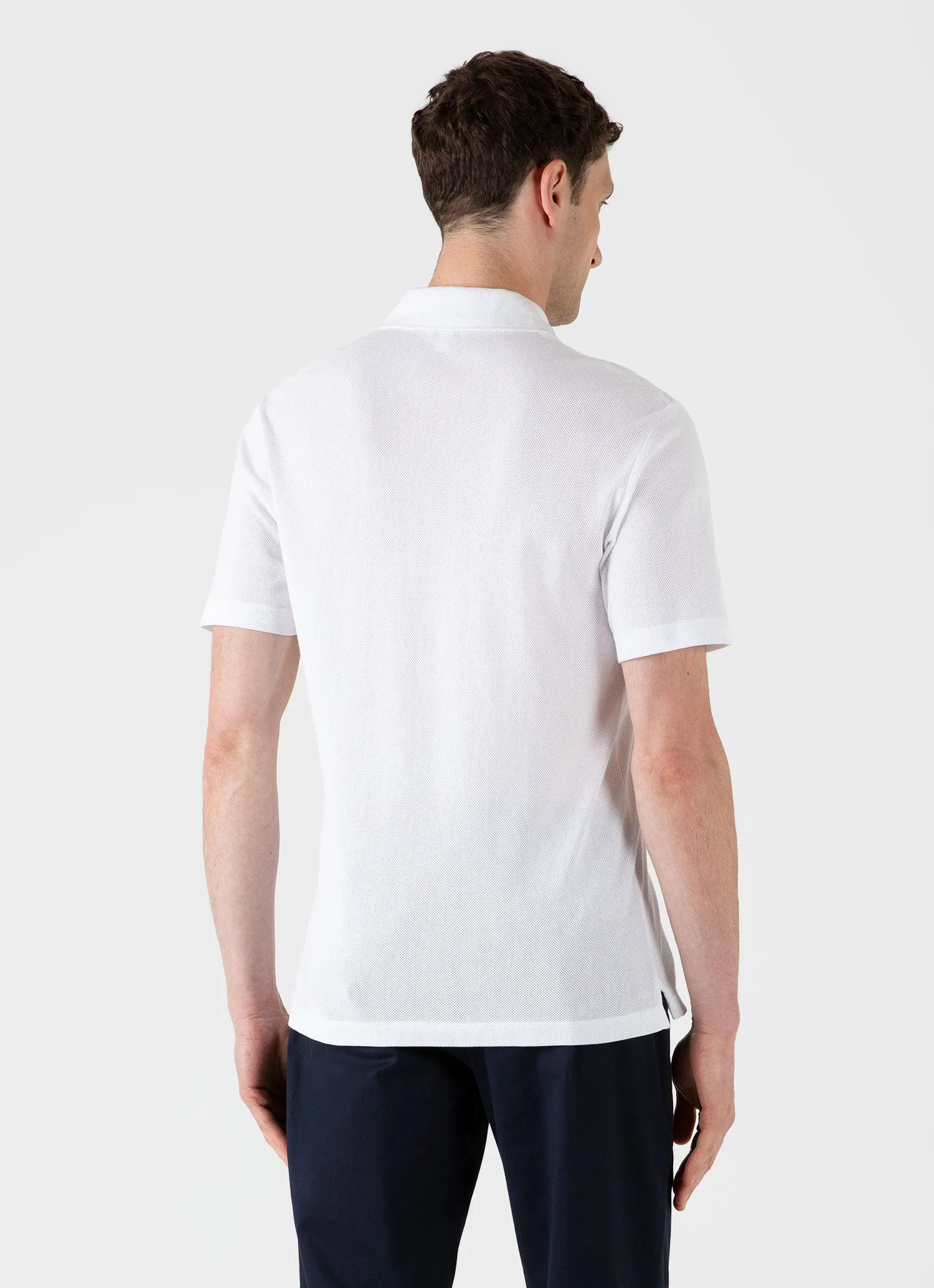 Men's Riviera Camp Collar Shirt in White