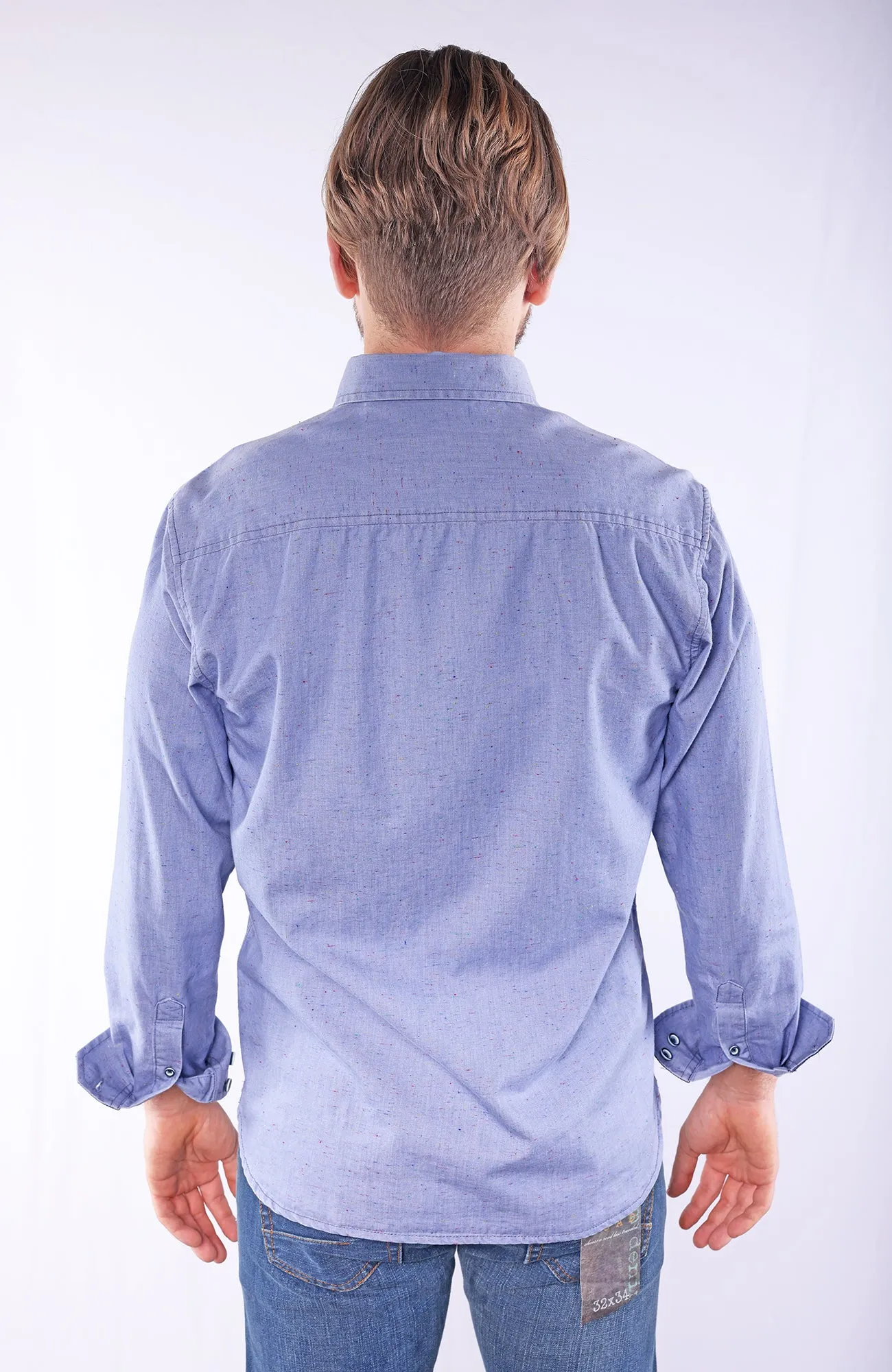 MITCHELL | 100% Cotton Slub Chambray Shirt