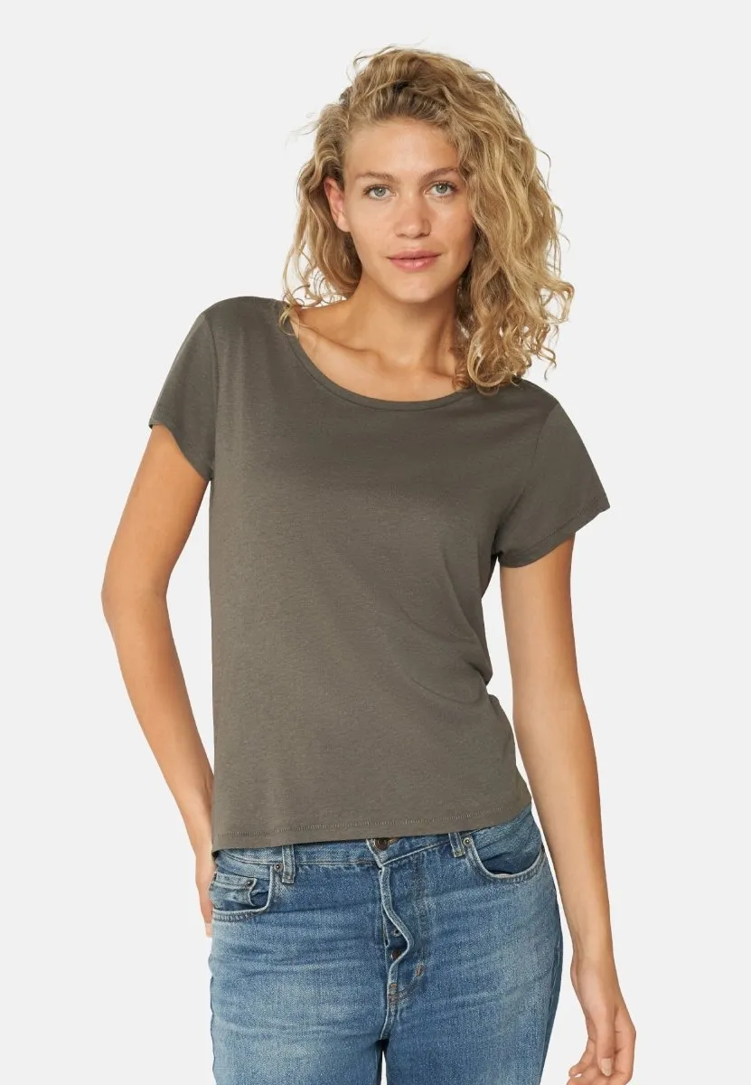 MODAL CREW NECK T-SHIRT FOR WOMEN