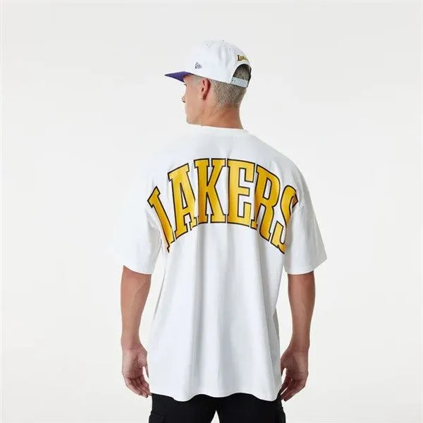 NEW ERA NBA LOS ANGELES LAKERS INFILL LOGO OVER-SIZED TEE