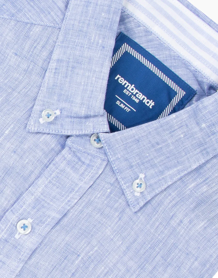 Ohope Blue Linen Shirt