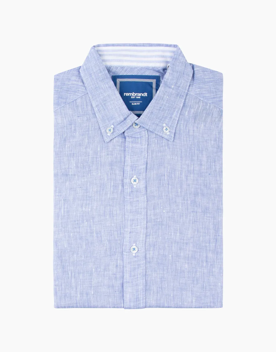 Ohope Blue Linen Shirt