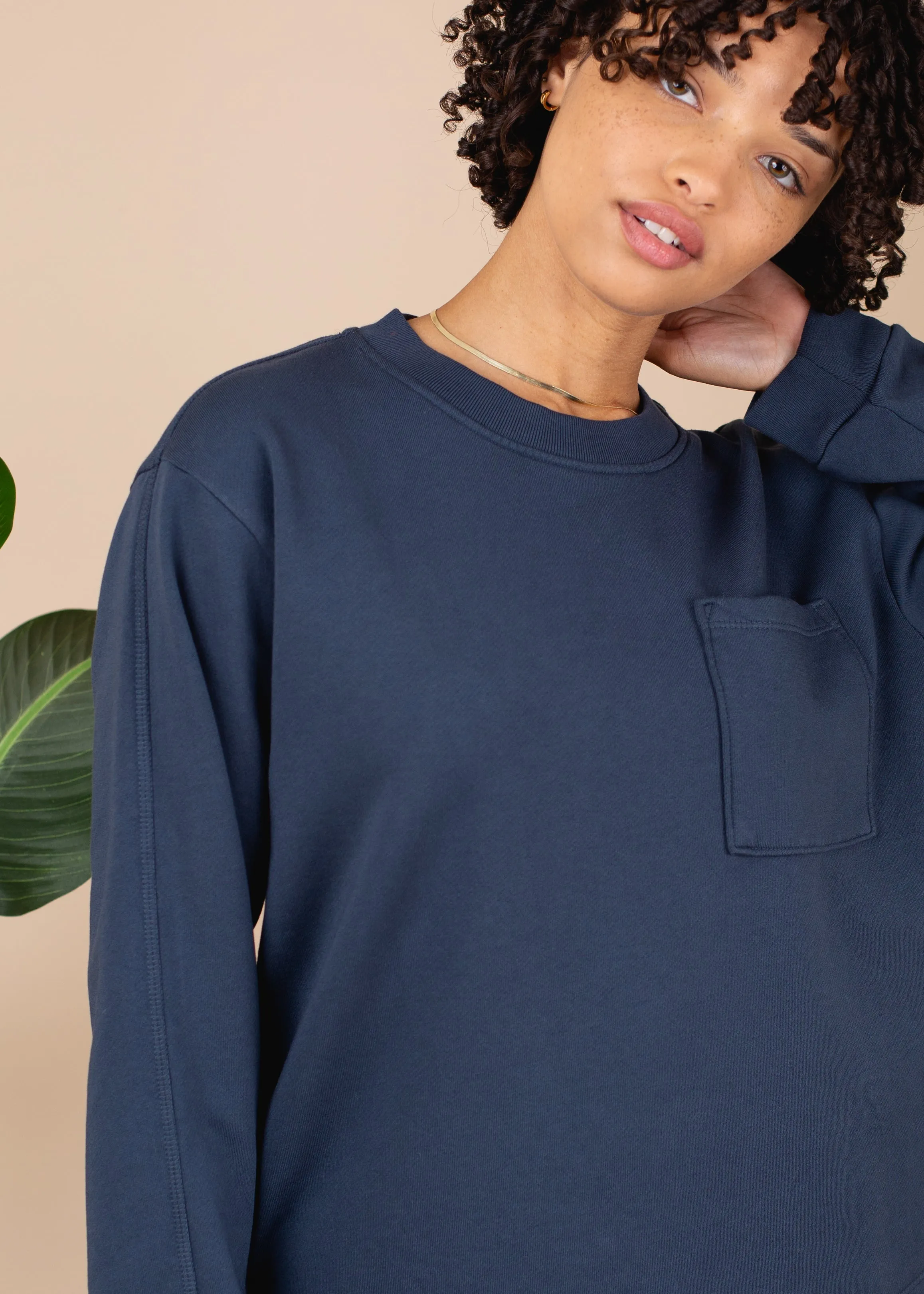 Peekaboo Terry Crewneck