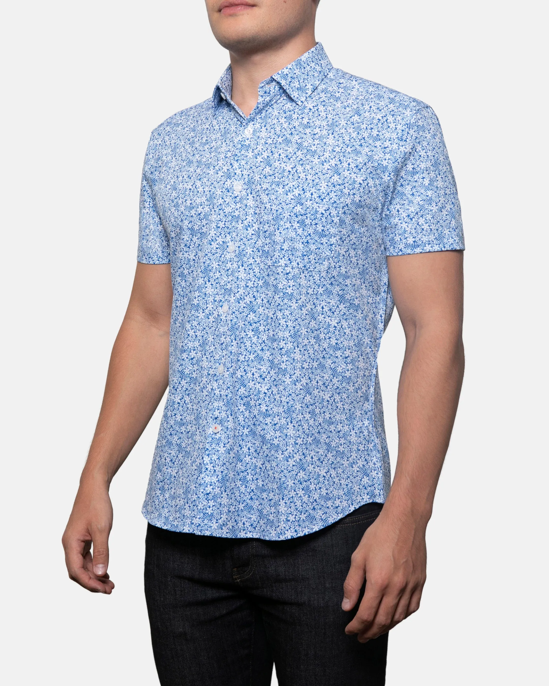 Performance Short Sleeve Button Up