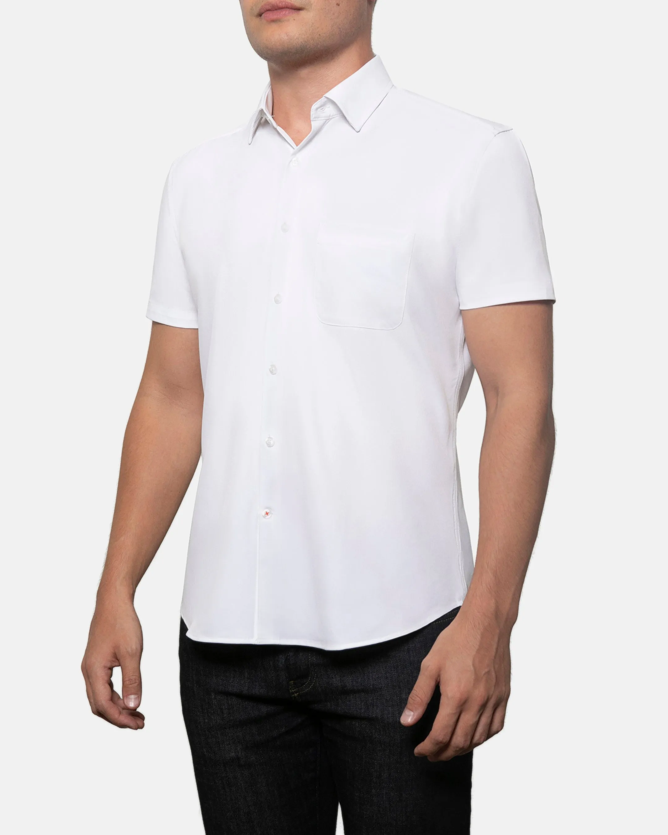 Performance Short Sleeve Button Up