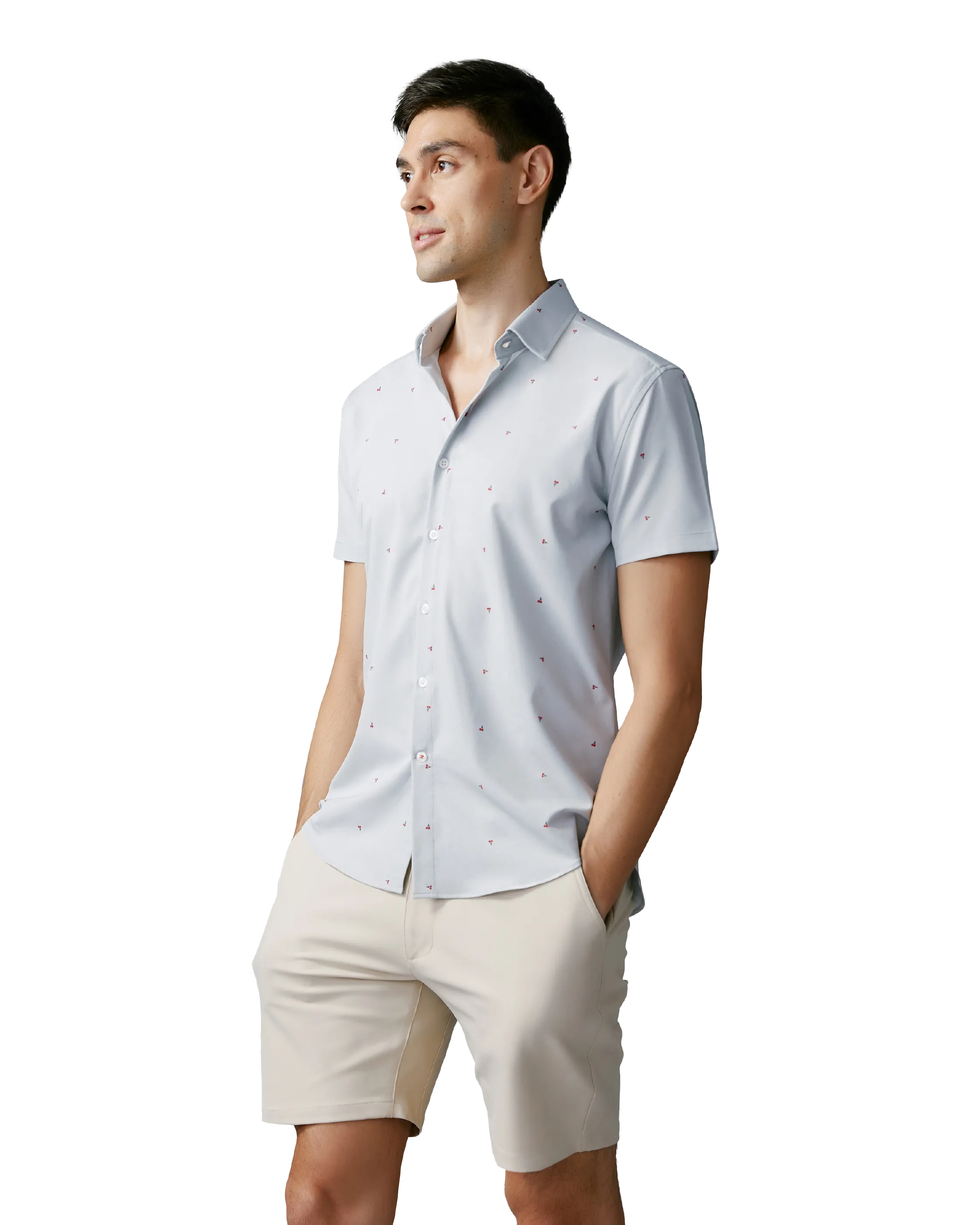 Performance Short Sleeve Button Up