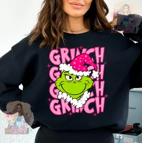 Pink Green Guy Black Sweatshirt