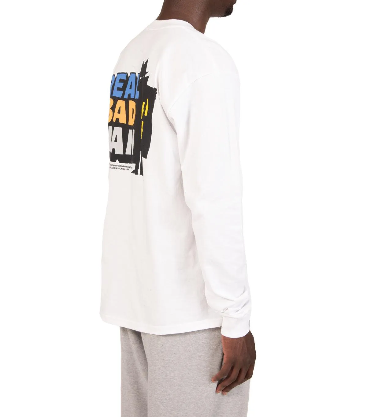 Real Bad Man Volume 9 Logo Long Sleeve T-Shirt White