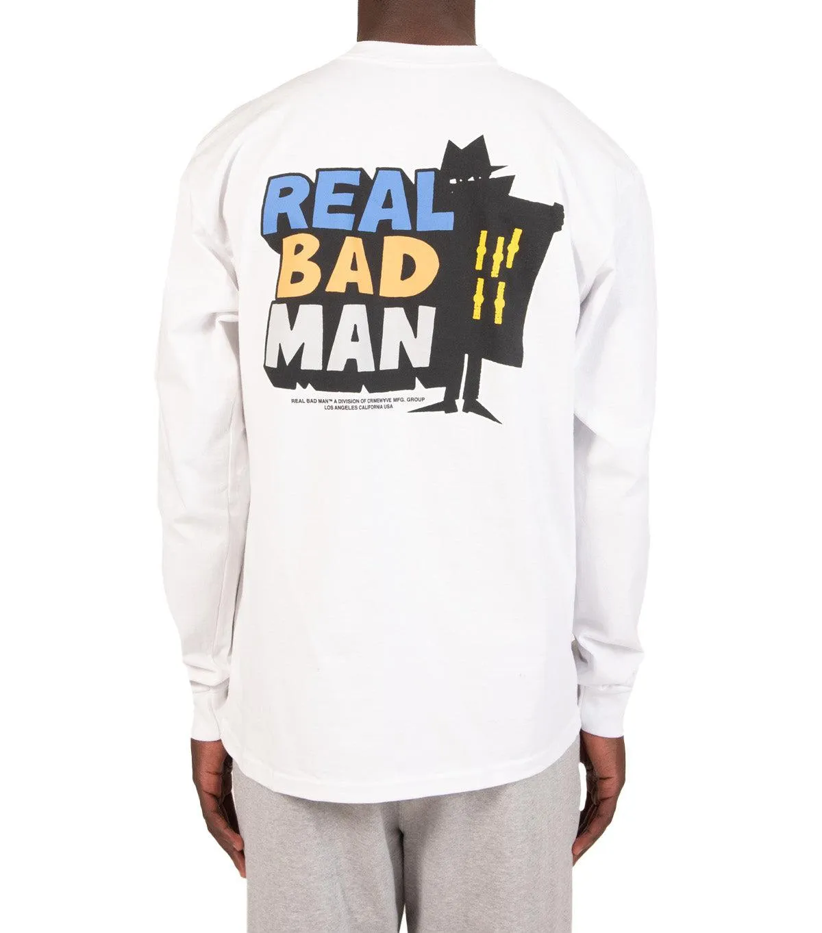 Real Bad Man Volume 9 Logo Long Sleeve T-Shirt White