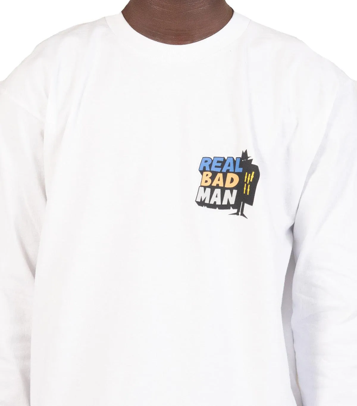 Real Bad Man Volume 9 Logo Long Sleeve T-Shirt White